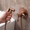 Podomietková bidetová batéria Rea Ontario Brush Copper