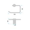 Porte papier-toilette 9711 Prism Brush Nickle