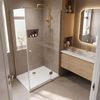 shower tray Rea Belmond White 80x100 Brush Gold