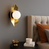 LAMPA ŚCIENNA KINKIET APP1411-W CZARNO/ZŁOTA