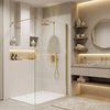 Душова стінка Rea Flexi Transparent / Gold 130