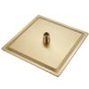 Čtvercová hlavová sprcha REA JS-P015BG 30cm Brush Gold