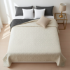 bedspread- quilted/double-sided Diamante D.Grey / Ecru