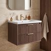 Тумба для ванной с раковиной REA Sherry 60cm Brown Walnut