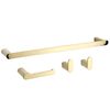 Set accessori da bagno Mati Gold 4 pezzi