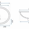 Umywalka podblatowa Rea Nel