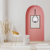 LAMPA WISZĄCA SZKLANA KULA G111-1W CZARNA E27