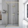 Cabina de ducha Rea City 80x100 Brush Gold