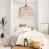 PŘÍRODNÍ BOHO ZÁVĚSNÉ STROPNÍ SVÍTIDLO APP1351-1CP 30 cm