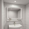 Miroir mural LED avec étagère 80x60 cm L-8060