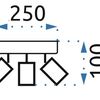 Deckenlampe Chrom APP700-3C