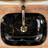 Nadgradni umivaonik Rea Belinda Black Marble shiny