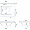 Conjunto de muebles de baño con lavabo Paris 60cm Grey
