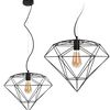 LAMPA WISZĄCA DIAMENT METAL LOFT  APP563-1CP Czarna