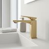 Bathroom faucet PREMIUM Rea Prime Brush Gold Low