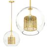 Závěsná lampa Glass Gold Loft APP555-1CP 25cm