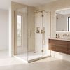 Receveur de douche acrylique Rea Belmond White 80x80 Brush Gold
