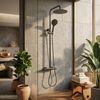Thermostatic shower system Rea Drop Titan