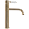 Bathroom faucet Rea Serra Brush Gold low