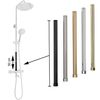 Extension for a bathtub and shower set BLACK 50cm