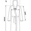 Bathrobe Jordan Navy-Grey Men L