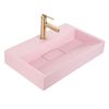 Vasque en conglomérat GOYA PINK 60cm + Support