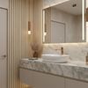 Bathroom faucet Rea Drop Brush Copper High
