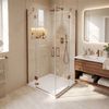 shower tray Rea Belmond White 90x90 Brush Copper