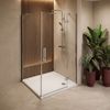 Acryl Duschwanne Rea Belmond White 80x80 Chrome