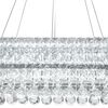 Stropné svietidlo závesné Crystal LED 102W diaľkové ovládanie APP417-CP