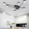 LAMPADA DA SOFFITTO 6 PUNTI LUCE BLACK LED APP521-6C