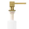 Soap dispenser gold brush square