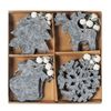 Christbaum Schmuck 16 Stk Grey