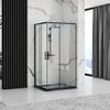 Shower enclosure Rea Punto Black 80x100