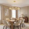 Lampă suspendată din cristal SWE094-CP 60cm Gold