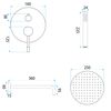 Shower system Rea Lungo Diamond Chrome + BOX