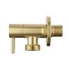 Zawór kątowy 1/2" x 3/4" Złoty szczotkowany