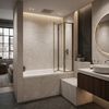 Built-in acrylic bathtub Rea Gloria 120