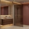 Параван за душ Rea Flexi Brown / Titan 80