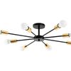 Lamp Spider 8 Black Gold APP502-8C