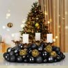 Karácsonyfa gömbök fekete 100 db KL-21X04