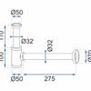 Waschbecken-Siphon Klik-Klak Universal Rea Schwarz Matt