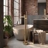 Szabadon álló padló csaptelep Rea Lungo Diamond Brush Gold