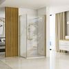 Shower enclosure REA Hugo 100x90 Gold Brush