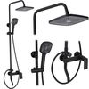 Shower set REA STORM BLACK MATT