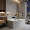 Built-in acrylic bathtub Rea Prima 140