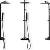 Thermostatic shower set Rea  FENIX Milan Black Mat