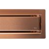 Linear drainage REA Neox pro Brushed Copper 80