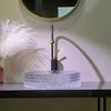 Nadgradni umivaonik Rea Cristal Transparent 39
