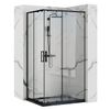 Shower enclosure Rea Punto Black 80x100
